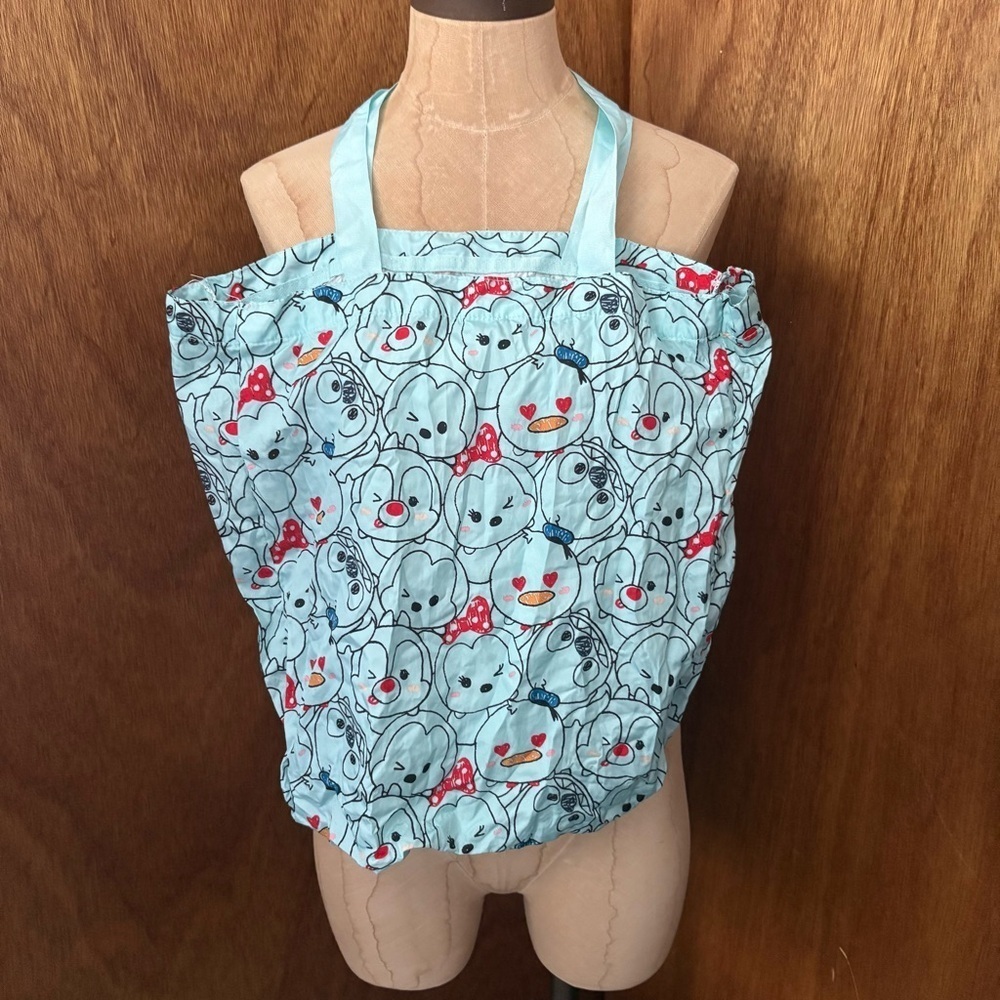 STITCH TSUM TSUM Foldable Reuseable Tote Bag Light Blue Disney - Picture 11 of 13